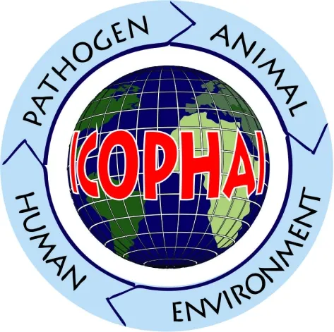 ICOPHAI logo — the One Health interface of pathogen, animal, environment and human